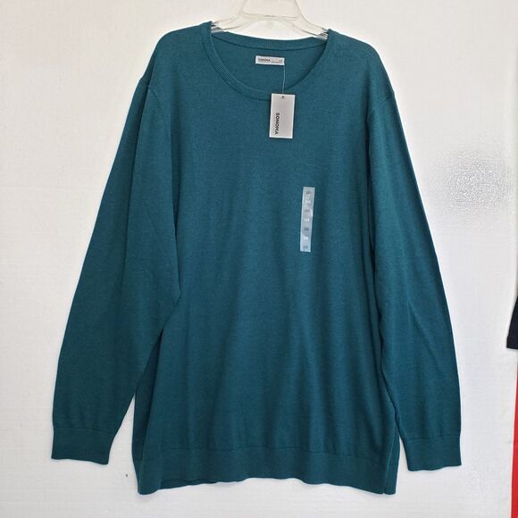 NEW Sonoma Men's Teal Crewneck Sweater, Size 3X - Picture 8 of 9